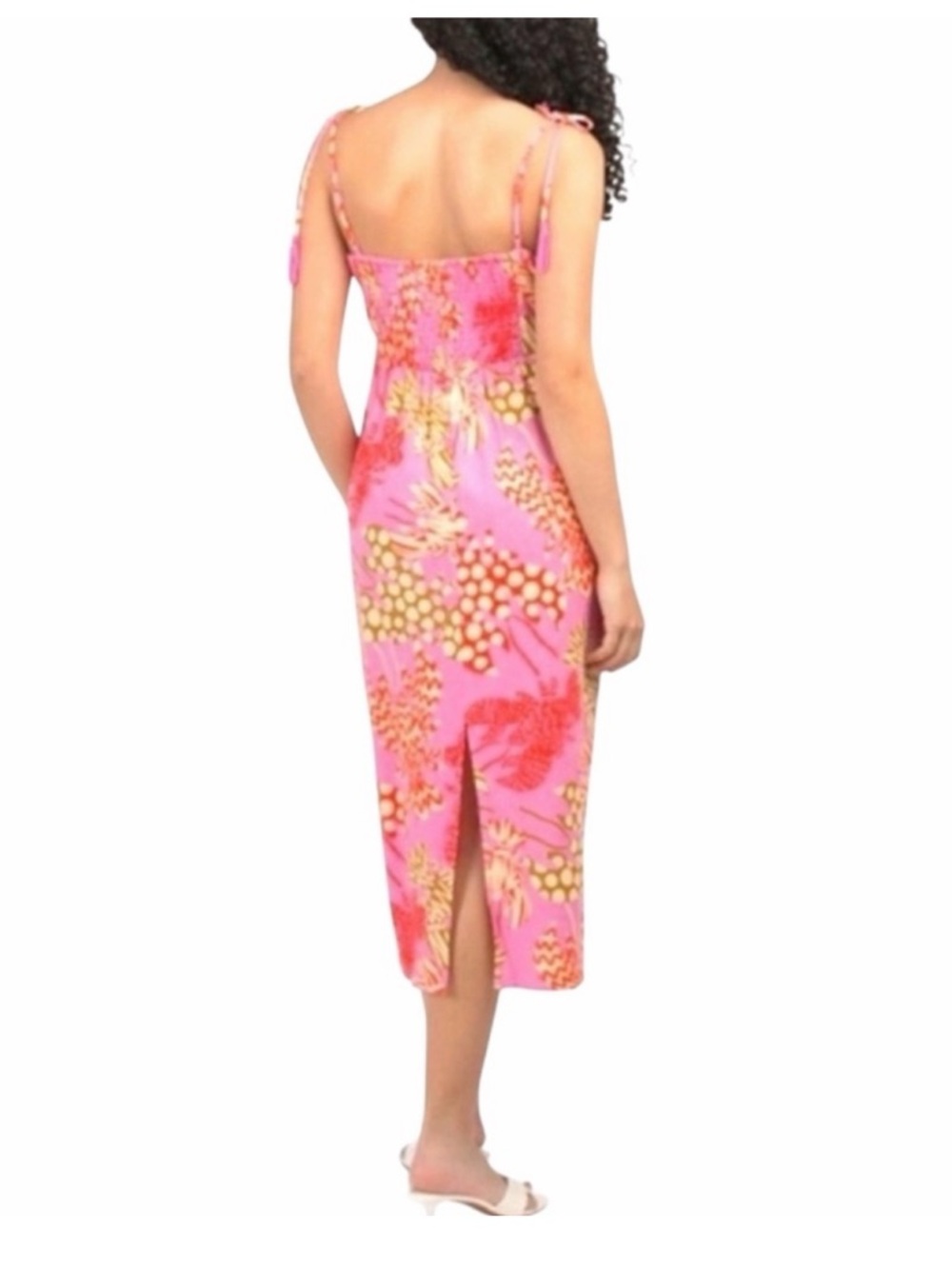 Rachel Zoe Pink Tropical-Print Maxi Dress - Picture 8 of 8